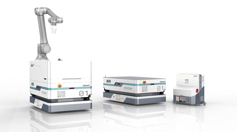 UU国际數位開發的自主式移動機器人（AMR250M），搭配全向輪並結合AI演算法、2D LiDAR、3D攝影機等技術，協助客戶實現產線全自動化